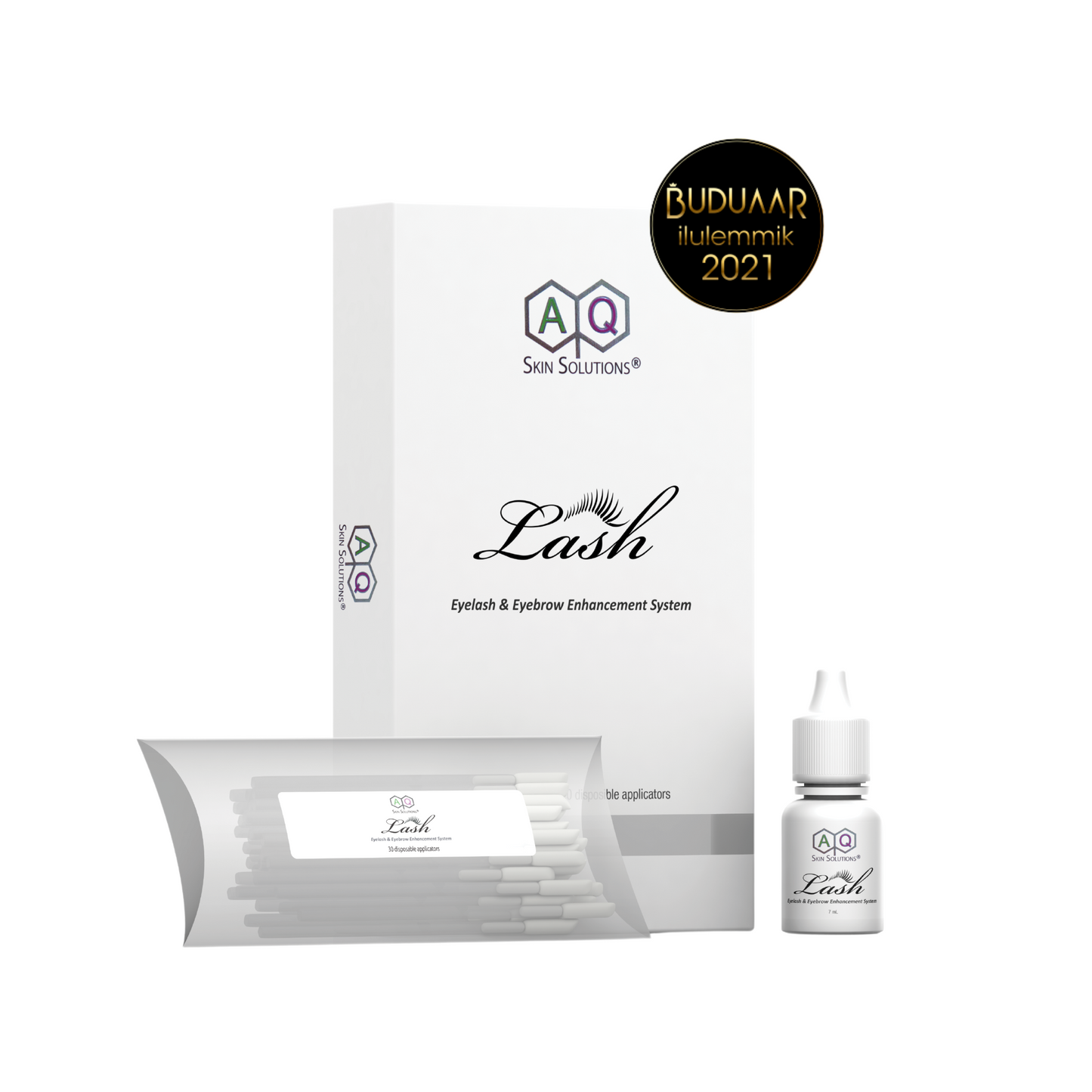 AQ Lash & Brow Ripsmeseerum, 7 ml + 30 aplikaatorit
