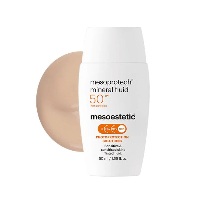 Mesoestetic Mesoprotech® Mineral Fluid SPF50 – mineraalne päikesekaitsefluid, 50 ml