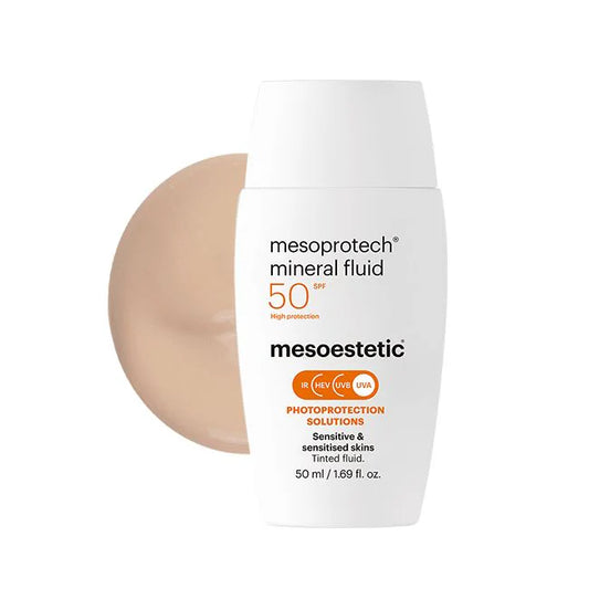 Mesoestetic Mesoprotech® Mineral Fluid SPF50 – mineraalne päikesekaitsefluid, 50 ml